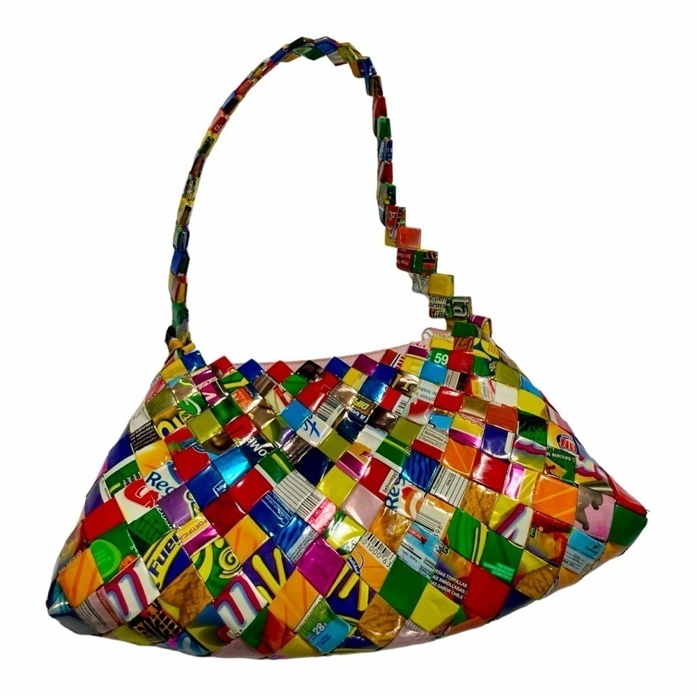 Vintage Candy Gum Wrapper Purse Hand Bag 90's Style Retro Purses - Picture 3 of 7